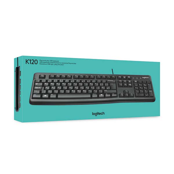 Logitech K120 Ergonomic Desktop USB Wired Keyboard
